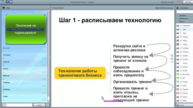 Николай Волосянков: "Как без страха и финансовых вложений открыть бизнес за 2 месяца" смотреть онлайн
