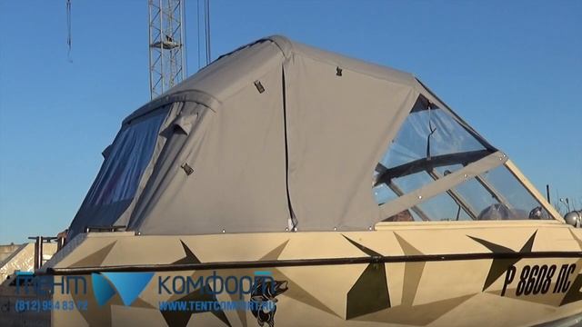 Ходовой тент «Троллинг» для лодки "Крым-3" смотреть онлайн