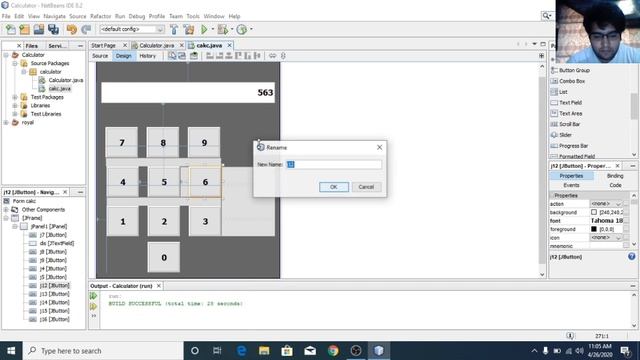 Simple Calculator Tutorial Using Java Swing Net beans Urdu смотреть онлайн