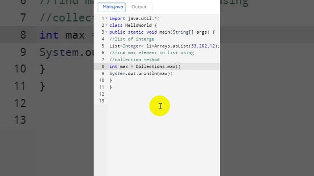 Collections.max смотреть онлайн