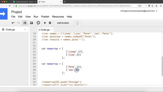 JavaScript 2 Dimensional Arrays, Reading & Writing Array To and From Ranges - Part 2 - Apps Scrip смотреть онлайн
