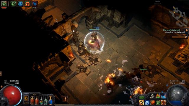 Ep 13 - PoE Legacy League 2.6 - Ice Crash Slayer Normal Labyrinth смотреть онлайн