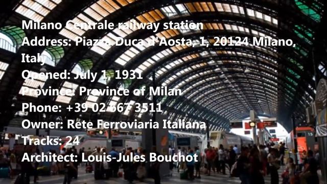 Milano Centrale railway station 2016 смотреть онлайн