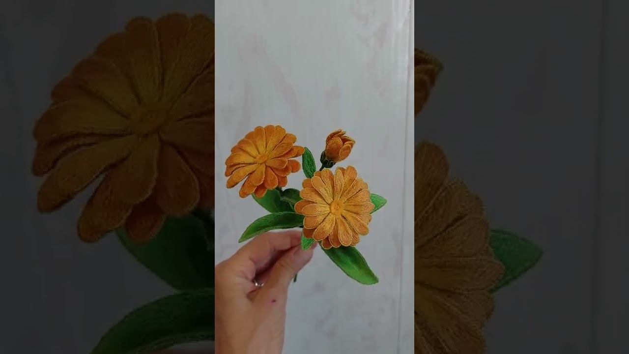 #Объёмная вышивка. Https://vk.com/3dflower