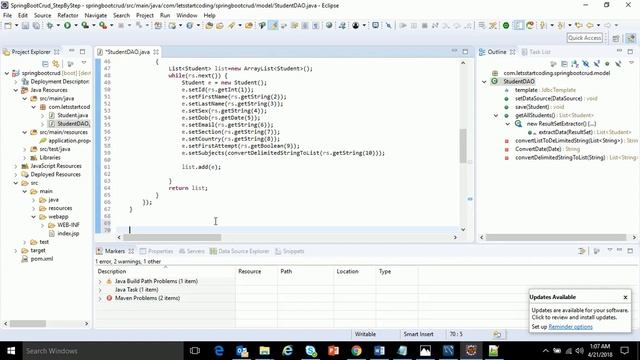 Develop code from scratch-SPRINGBOOT+MYSQL+JSP Validation and PAGINATION CRUD Application смотреть онлайн