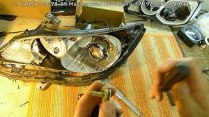Honda Civic светодиодные фары  Хонда Цивик замена стекла фары, чистка фары, тюнинг цивик