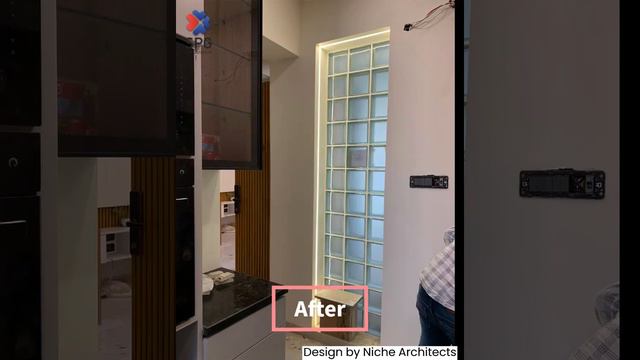 Before & After wall after installing glass block смотреть онлайн