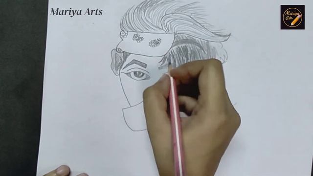How to draw hidden face boy pencil sketch || pencil sketch step by step|| Mariya Arts смотреть онлайн