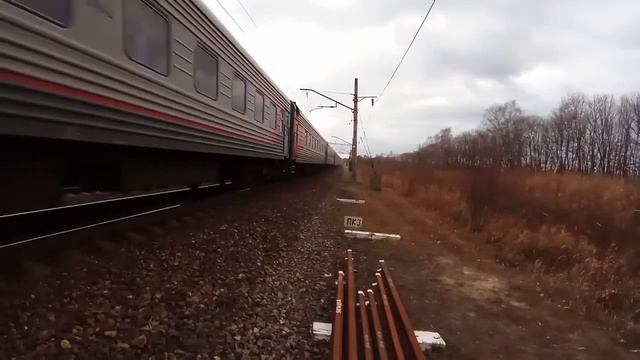 Электровоз ЭП1-309 со скорым поездом №012Й Самара-Владивосток. смотреть онлайн