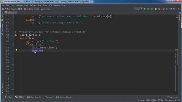 Python Reverse Shell Tutorial - 9 - Creating a Custom Interactive Shell смотреть онлайн