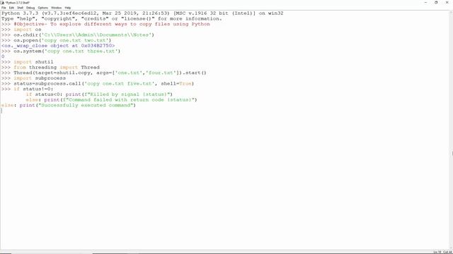 Copying Files with Python Practical смотреть онлайн