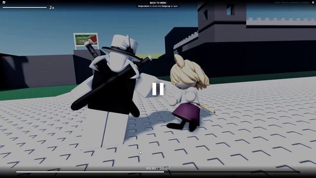 Neco Arc gets punched and choked in Roblox смотреть онлайн