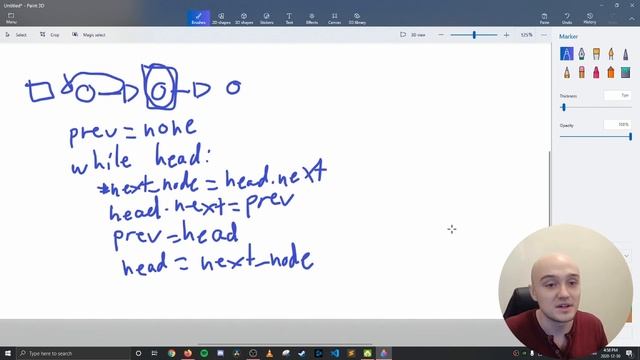 Reverse Linked List | Python | LeetCode 206 смотреть онлайн
