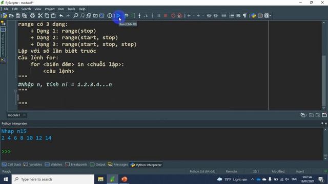 Bài 3: Lặp với số lần biết trước (Lập trình cùng Python) смотреть онлайн