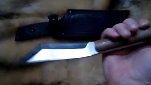 Нож НДР выполнен из стали 50х14мф и рукояти из ореха НДК смотреть онлайн