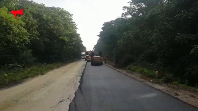 Асфальт на трассе 