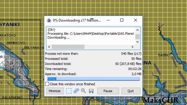 ❌ Как сделать карту глубин для OZI с помощью SAS.Planet