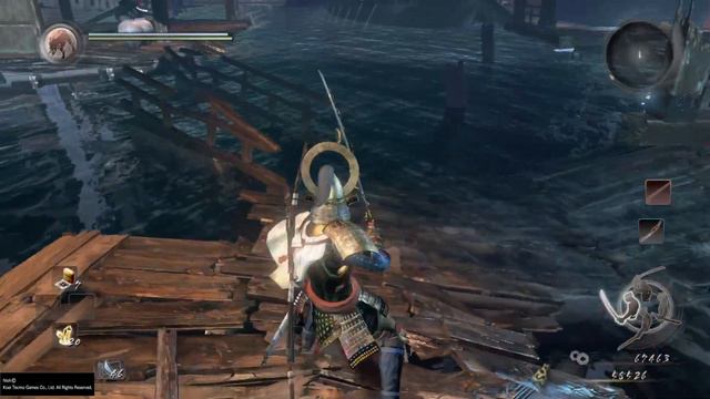 Nioh И снова ревёт океан. Зажигаем 3 фонаря. Босс Умибодзу.