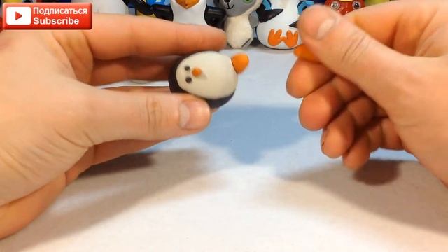 ☆Пластилиновый пингвин, play doh penguin kids toy, игрушки для детей. смотреть онлайн
