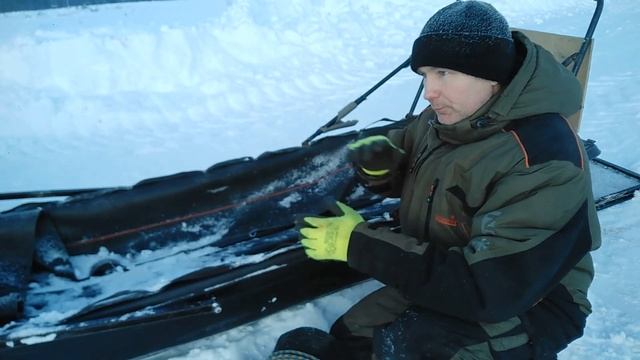 Сани - огонь! Обзор моих снегоходных саней. смотреть онлайн