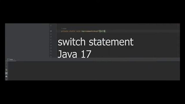 The evolution of switch statement Java 17 смотреть онлайн