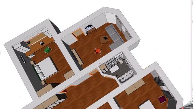 План расстановки мебели в программе ARCHICAD 24 смотреть онлайн