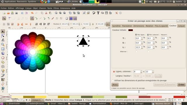 Howto design a color wheel in 30 second with Inkscape software смотреть онлайн
