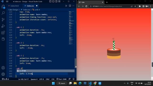 Animated Birthday Cake ? Design || Html And Css смотреть онлайн
