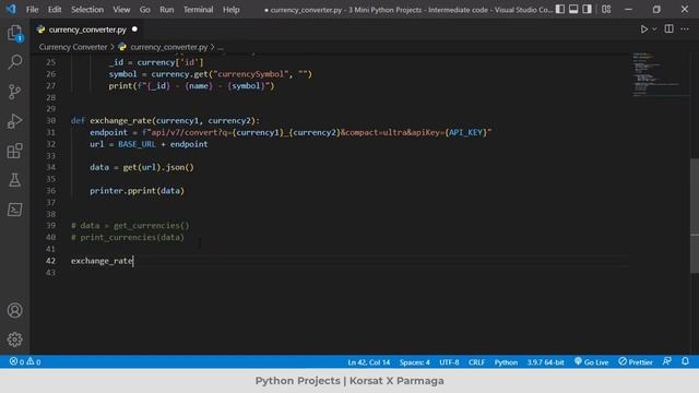 Python projects for intermediates - برمجة مشاريع بايثون | Currency Converter (تطبيق محول عملات) смотреть онлайн