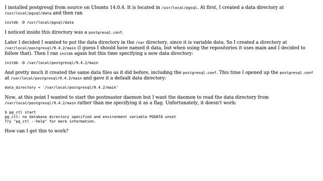 Databases: Multiple database directories with postgresql смотреть онлайн