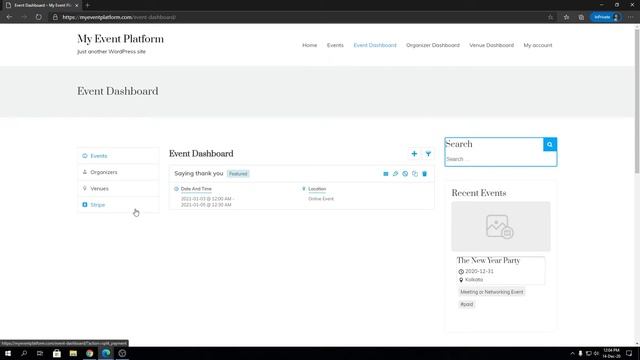 Connecting Stripe As A Organizer On #WordPress Website смотреть онлайн