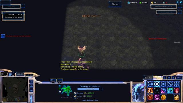 4K60FPS 🌌 Starcraft II 👾 #388 - Zombie World: Unity - A Demigod Hybrid a day keeps the Boss away смотреть онлайн
