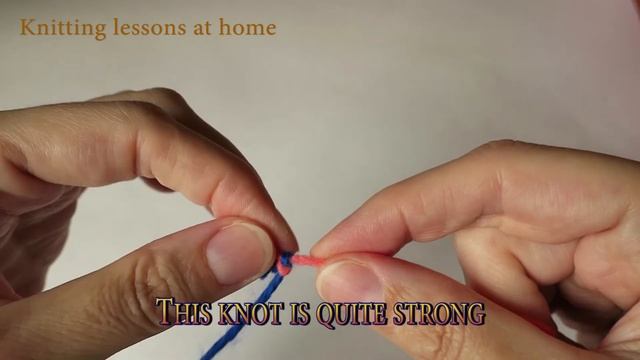 Loom Knot/ Weaver's Knot/  How To Tie Two Threads In Knitting