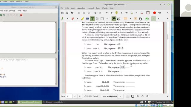 Using Xournal with Thonny смотреть онлайн