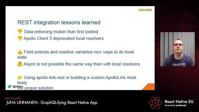 React Native EU 2020: Juha Linnanen - GraphQLifying React Native App смотреть онлайн