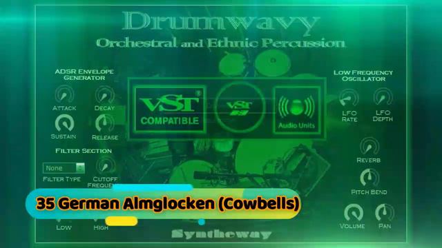 Drumwavy VST VST3 Audio Unit Orchestral and Ethnic Percussion. EXS24 KONTAKT (Win Mac Apple Silicon смотреть онлайн