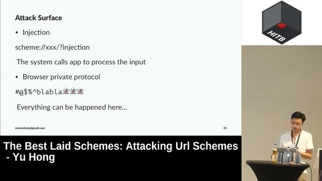 D2T2 The Best Laid Schemes Attacking URL Schemes Yu Hong смотреть онлайн