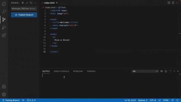 Git-Branch - Ветви в Visual Studio Code.