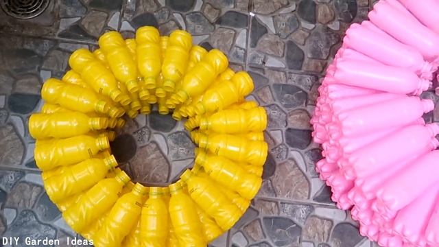 Amazing Flower Pot. Made From Plastic Bottles For Your Garden