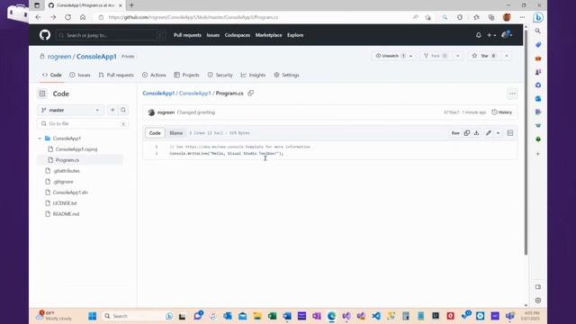 Committing code changes (2 of 5) | Getting started with GitHub смотреть онлайн