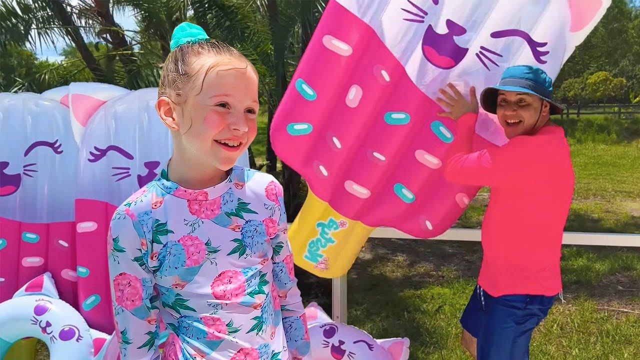 Настя показывает правила безопасности в бассейне для детей смотреть онлайн