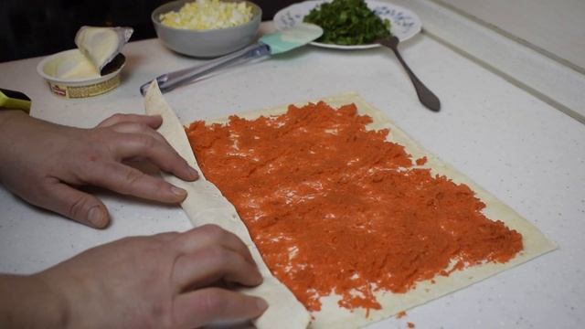 ПРОСТОЙ РУЛЕТ / Рецепт рулета из лаваша без мяса! смотреть онлайн