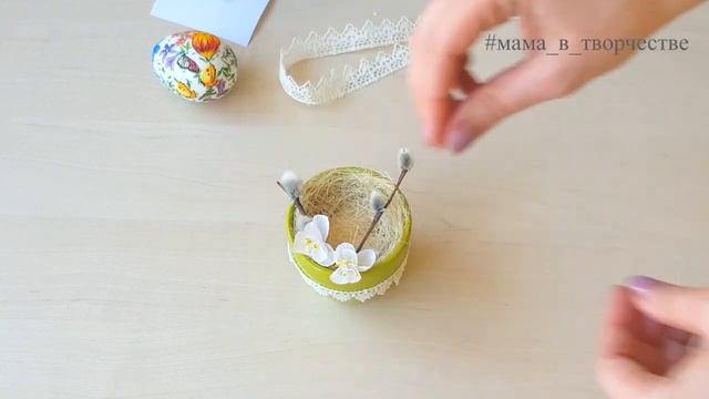 Мастер класс. Пасхальная композиция. Простой пасхальный декор. DIY. смотреть онлайн