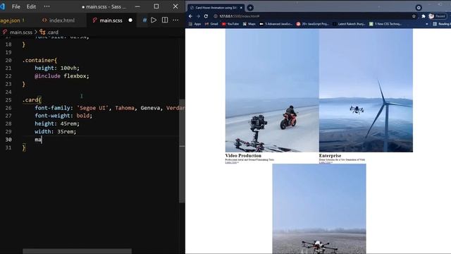 Card Hover Animation using SASS or SCSS | HTML&SASS | CodeEra смотреть онлайн