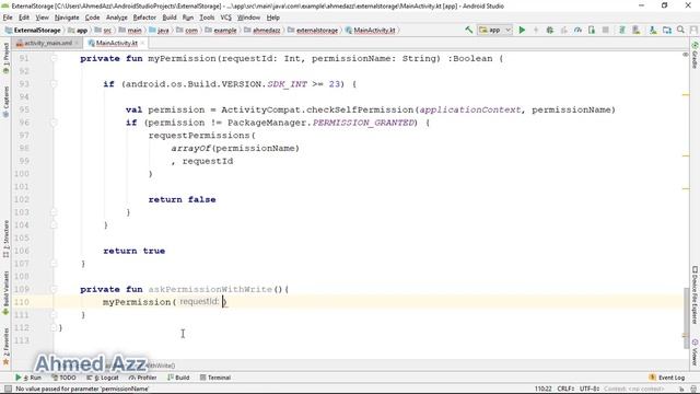 External Storage - Android tutorial - Ask Permission смотреть онлайн