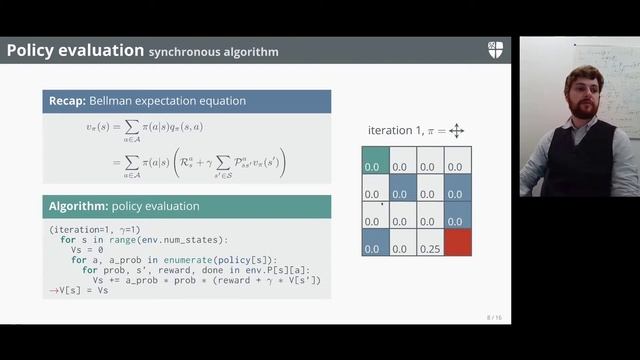 Reinforcement Learning 4: Dynamic programming смотреть онлайн