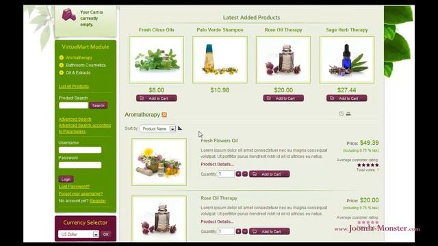 Joomla 1.5 template:JM Eco Cosmetics Store смотреть онлайн