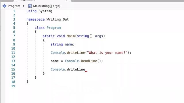 Console ReadLine() смотреть онлайн