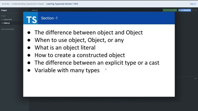 Learning Typescript Section 1 #04 смотреть онлайн