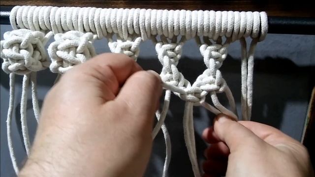 Как связать// Макраме ГОРОШИНЫ// ВИТАЯ ЦЕПОЧКА БЫСТРО ❤️❤️❤️ смотреть онлайн
